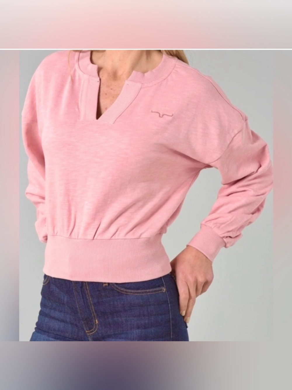 NWT Kimes Ranch Dewey V Neck
Rose
Large
Cropped
Rodeo
Farm
Western
Luxury
AZ